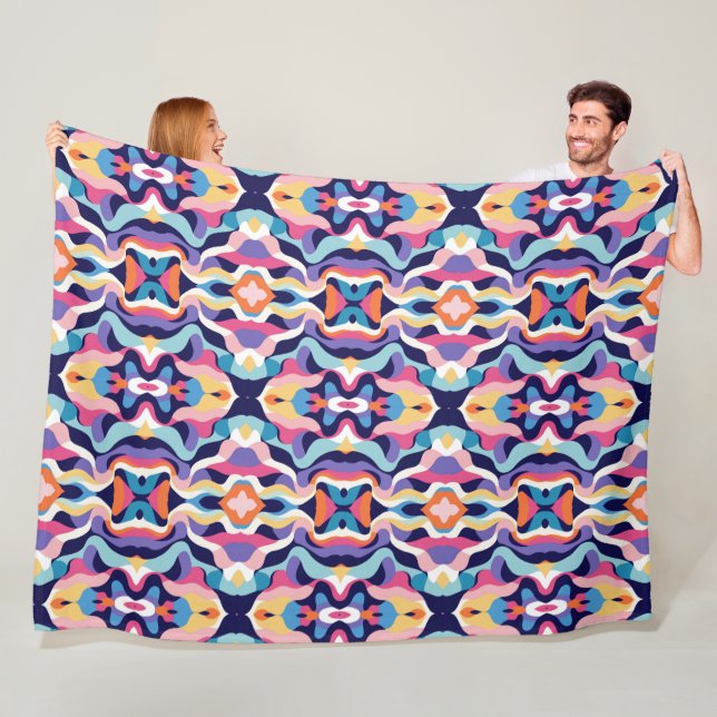 Fluid abstract fleece blanket (In Situ)