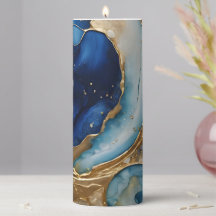 Fluid Abstract Gold-Navy Beach