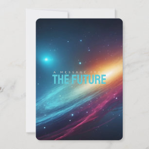 Fluid Abstract Neon Supernova Bright Cosmic Space Card