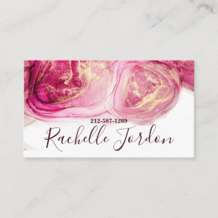Fluid Alcohol Ink Business Card