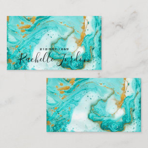 Fluid Alcohol Ink Business Card