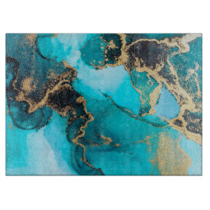 Fluid Alcohol Ink  Cutting Board