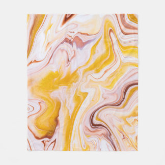 Fluid art: iridescent abstract texture. fleece blanket