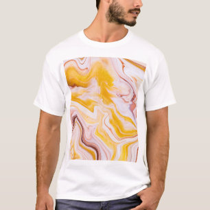 Fluid art: iridescent abstract texture. T-Shirt