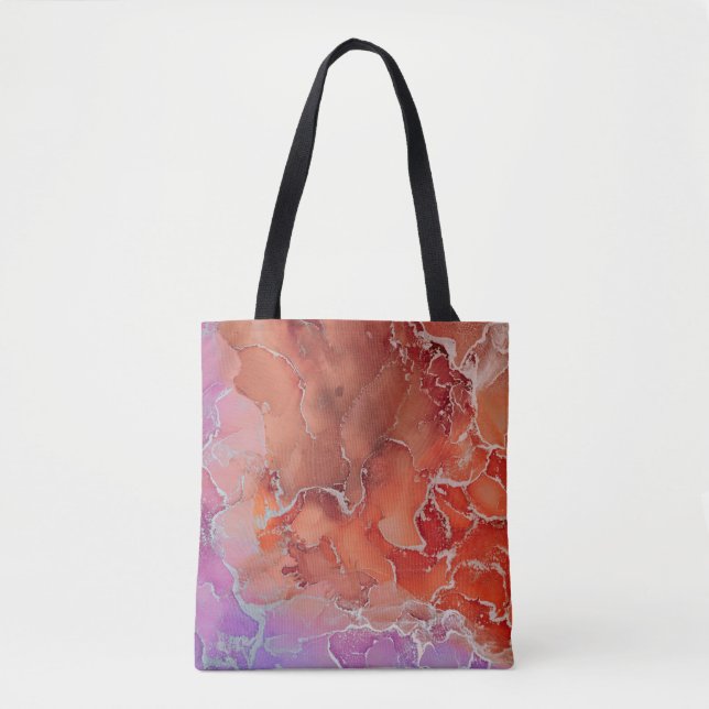 Fluid Art. Modern ?bstract colourful background, w Tote Bag (Front)