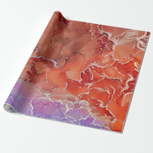 Fluid Art. Modern ?bstract colourful background, w Wrapping Paper