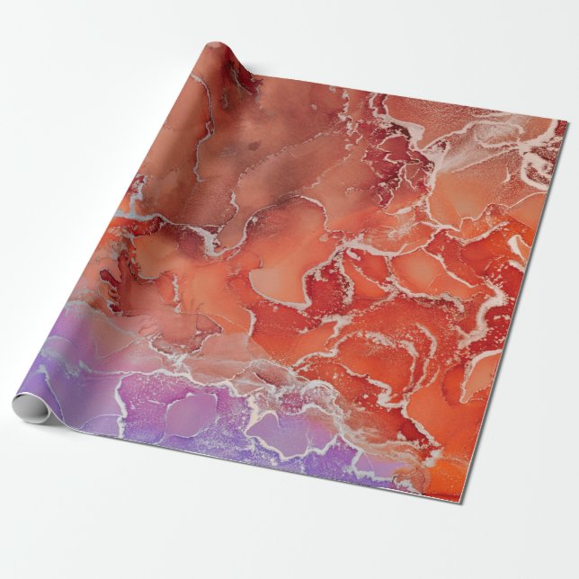 Fluid Art. Modern ?bstract colourful background, w Wrapping Paper (Unrolled)