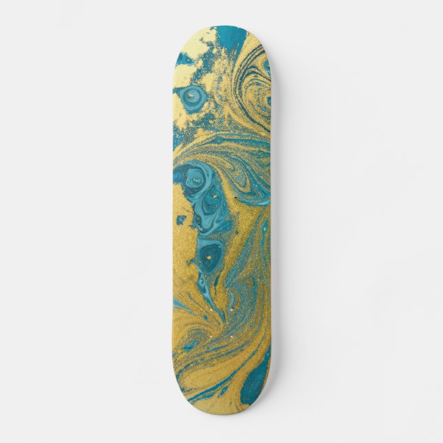 Fluid Art Paint  Skateboard (Front)