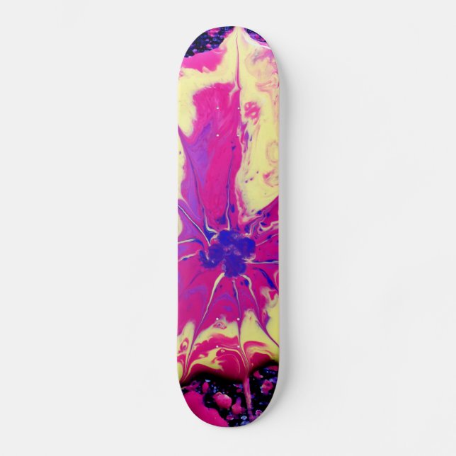 Fluid Art Paint  Skateboard (Front)