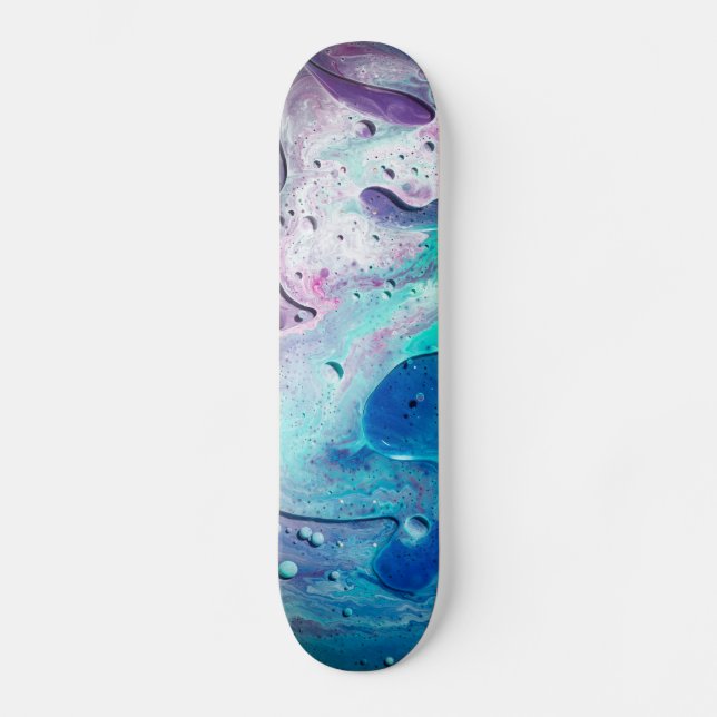 Fluid Art Paint  Skateboard (Front)