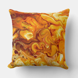 Fluid Art Pour Abstract Cushion