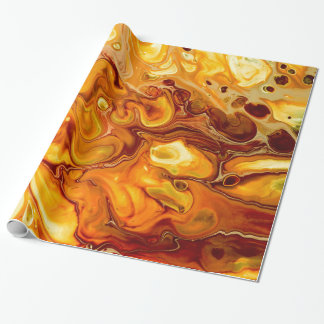 Fluid Art Pour Abstract Wrapping Paper