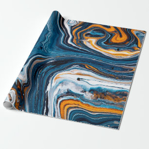 Fluid art texture. Background with abstract mixing Wrapping Paper
