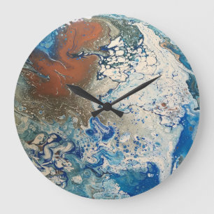 Fluid Art Wall Clock
