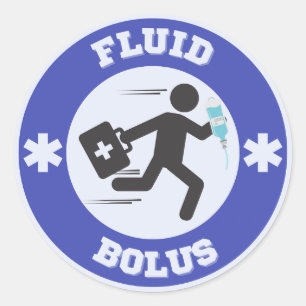 Fluid Bolus Sticker