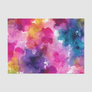 Fluid Color Transition: Chromatic Spill Ink Blot Tissue Paper