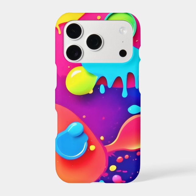 Fluid Colour Chaos: Dynamic Digital Artwork (Back)