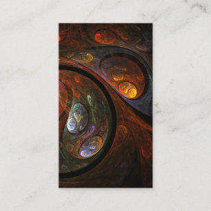 Fluid Connection Abstract Art Business Card