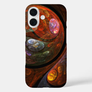 Fluid Connection Abstract Art iPhone 16 Case