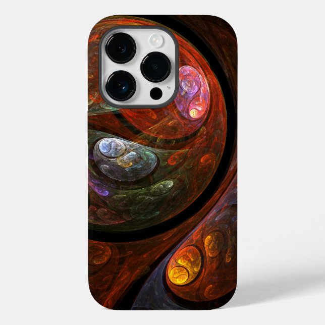 Fluid Connection Abstract Art Case-Mate iPhone Case (Back)