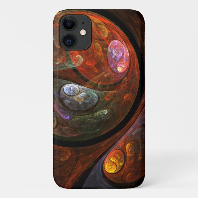 Fluid Connection Abstract Art Case-Mate iPhone Case (Back)
