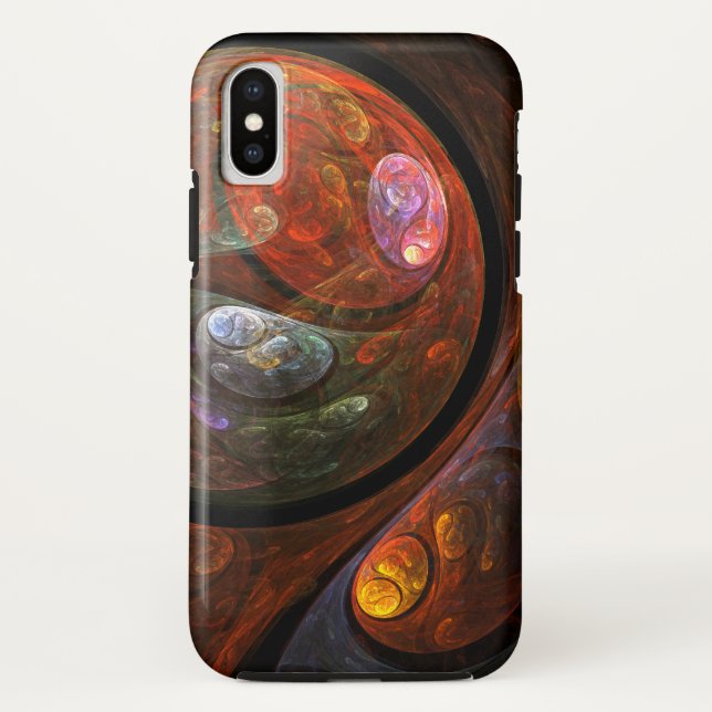Fluid Connection Abstract Art Case-Mate iPhone Case (Back)