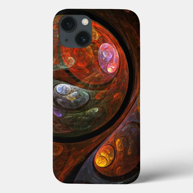 Fluid Connection Abstract Art Case-Mate iPhone Case (Back)