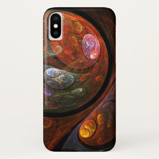 Fluid Connection Abstract Art Case-Mate iPhone Case (Back)