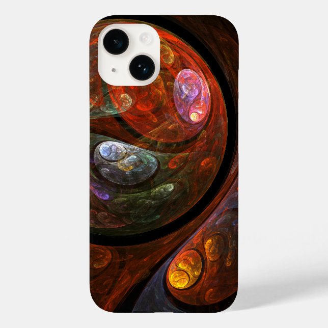 Fluid Connection Abstract Art Case-Mate iPhone Case (Back)