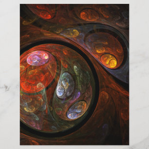 Fluid Connection Abstract Art Flyer