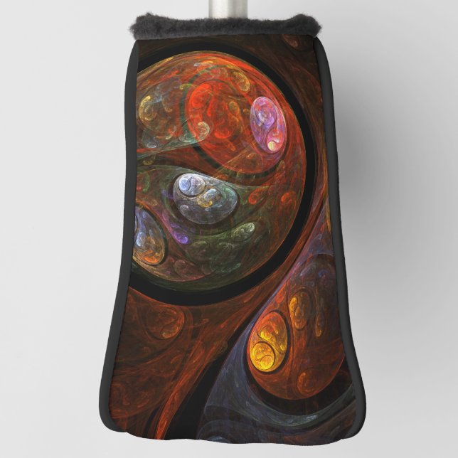 Fluid Connection Abstract Art Golf Head Cover (Rotate 90)