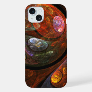 Fluid Connection Abstract Art iPhone 15 Plus Case