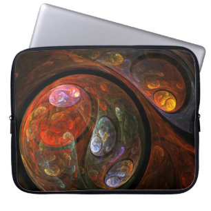 Fluid Connection Abstract Art Laptop Sleeve