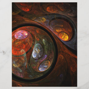 Fluid Connection Abstract Art Letterhead