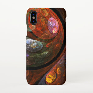 Fluid Connection Abstract Art Matte iPhone XS Case