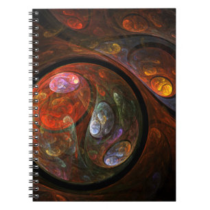 Fluid Connection Abstract Art Notebook