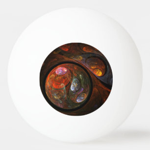 Fluid Connection Abstract Art Ping Pong Ball
