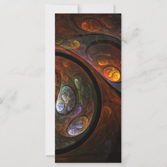 Fluid Connection Abstract Art Rack Card (Front)