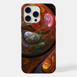 Fluid Connection Modern Cosmic Abstract Art iPhone 15 Pro Max Case