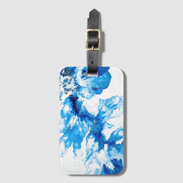Fluid Flower Luggage Tag (Front Vertical)