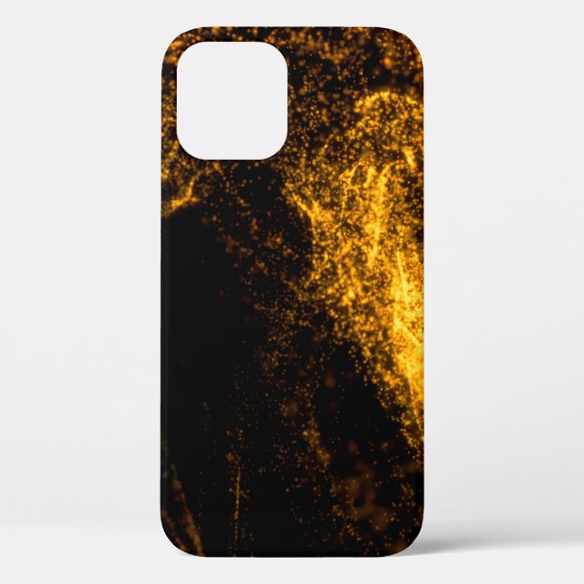 Fluid gold colour particles flowing beautiful with Case-Mate iPhone case (Back)