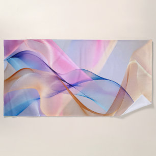 Fluid Harmony in Motion Beach Towel