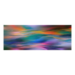 "Fluid Horizons" Contemporary Abstract Art      Photo Print
