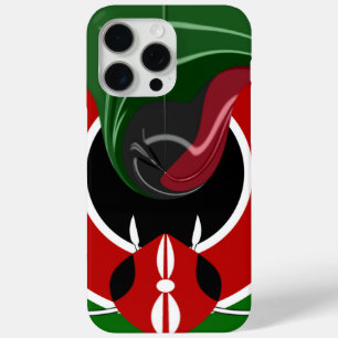 Fluid Kenya Flag Hakuna Matata iPhone 15 Pro Max Case