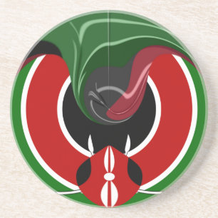 Fluid Kenya Flag Hakuna Matata Coaster