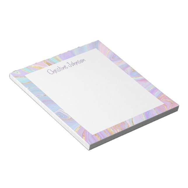 fluid marble notepad (Angled)