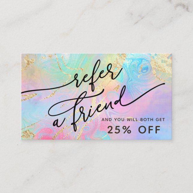 fluid marble referral card (Front)