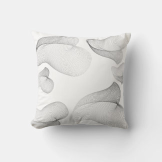 Fluid Motion Abstract Art Pillow