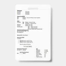 Fluid Rate Dosage Tag
