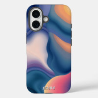 Fluid Wave Sunset Abstract